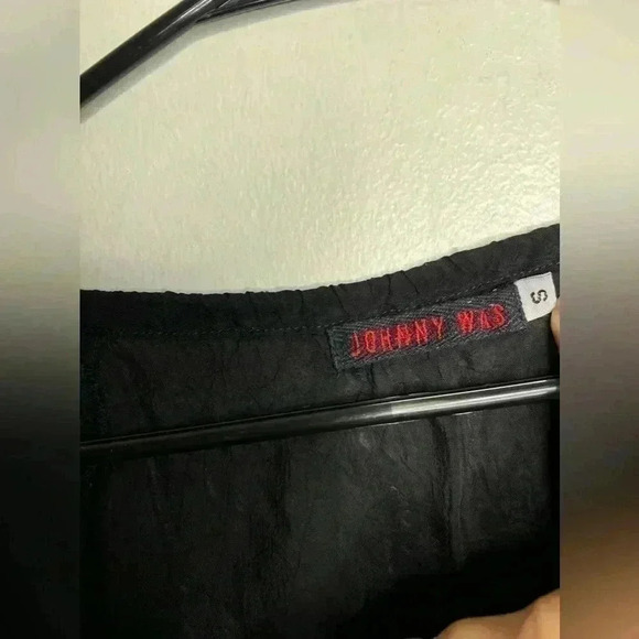 Johnny Was Sheer Embroidered Floral Top Size Small - Picture 2 of 9